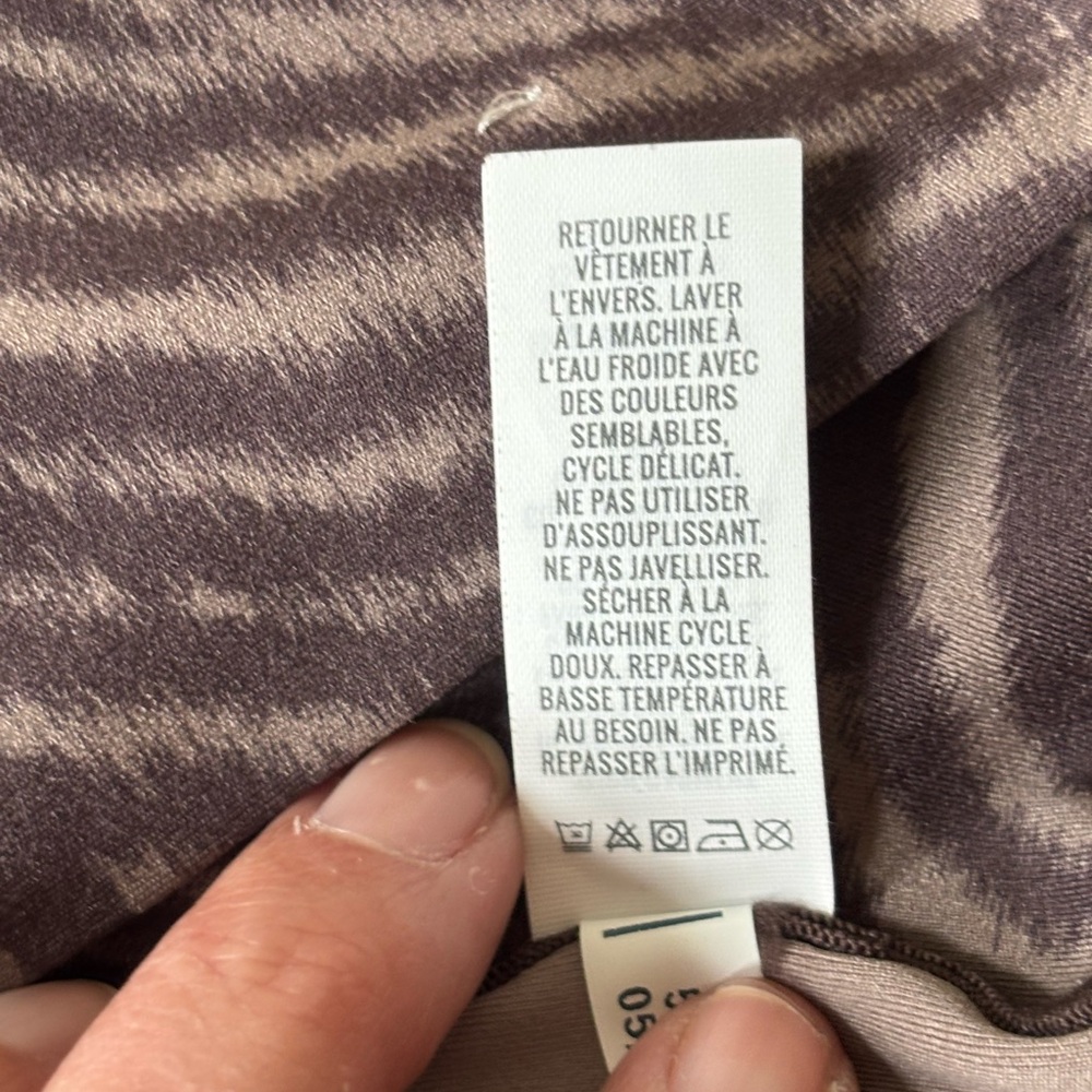 Offline by Aerie Real Me Zebra Patterned Leggings in Brown and Cream - Picture 4 of 4